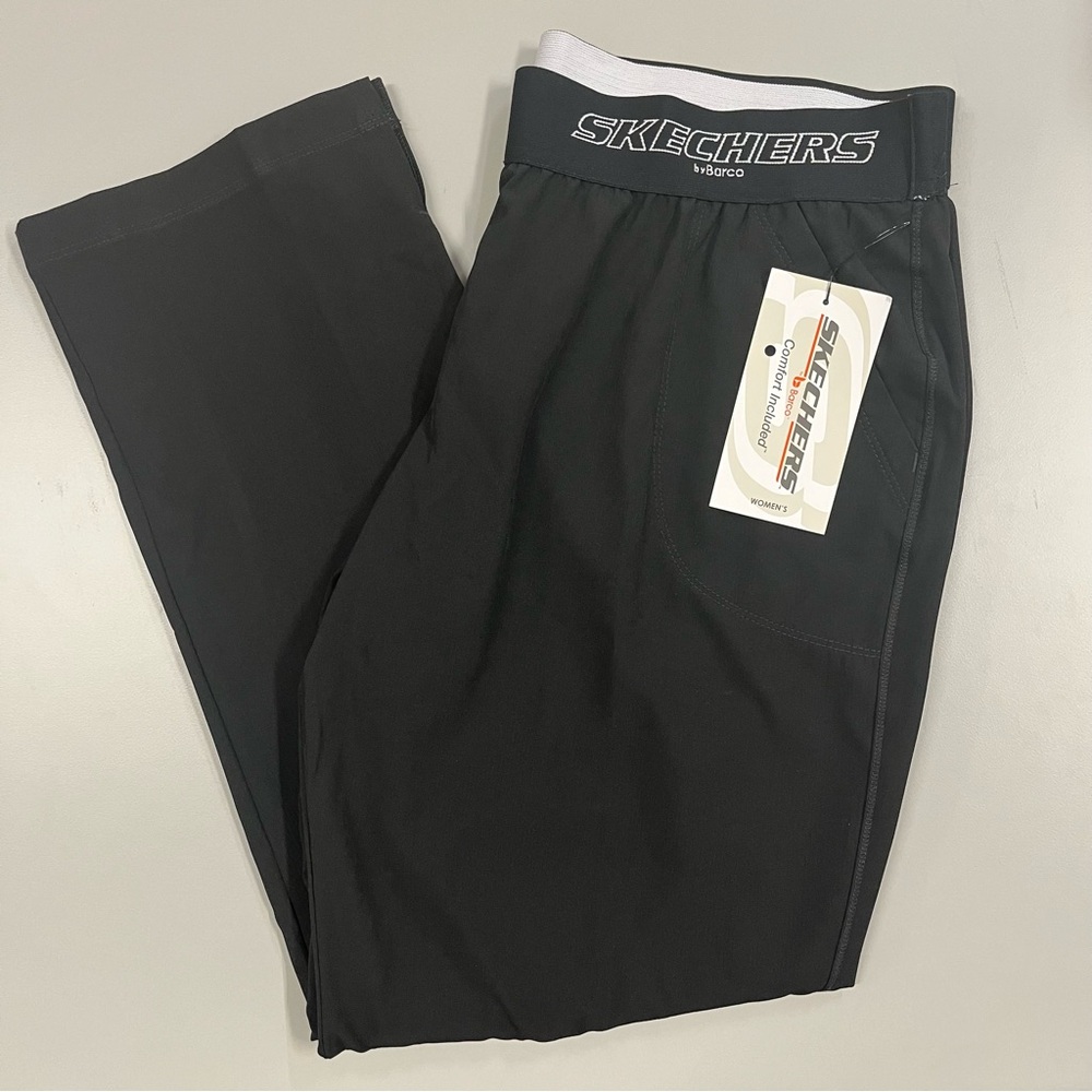 Skechers Black Straight-Leg Active Pants